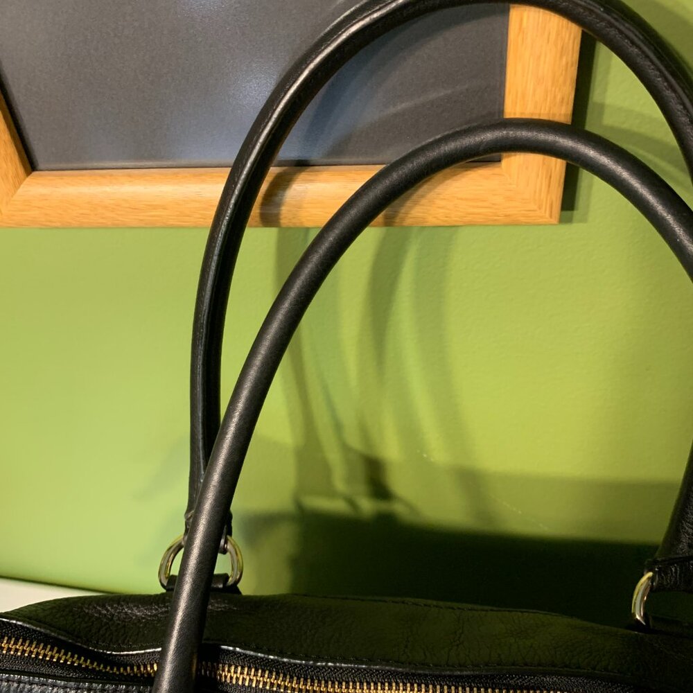 Kate Spade Black leather satchel EUC - Picture 8 of 11